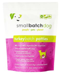 dog turkey batch patties