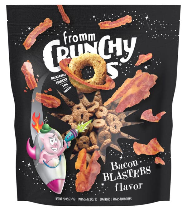 LR crunchy os dog treat bacon blasters 26oz 072705122158