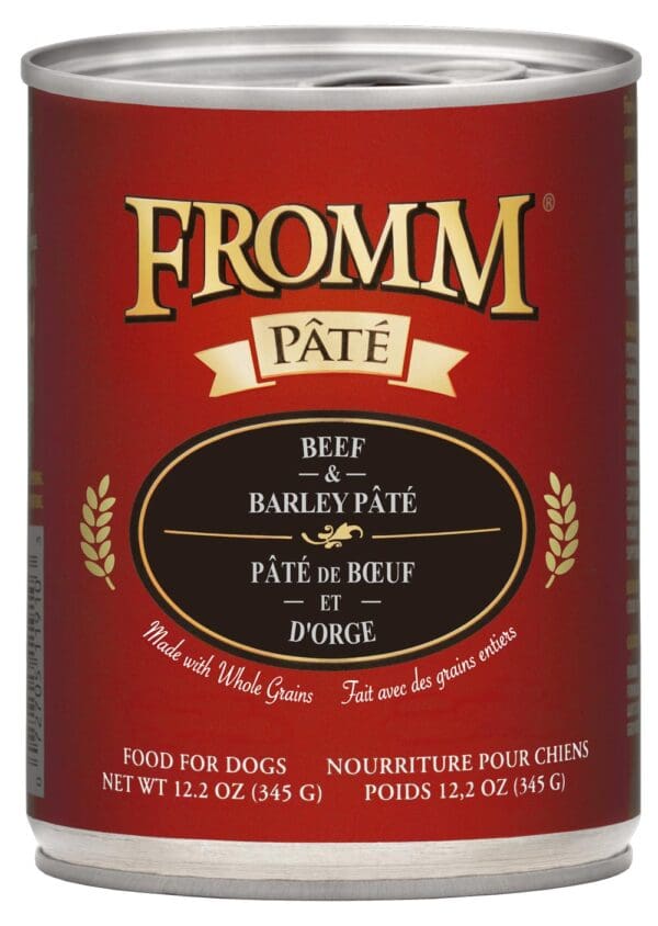 LR fromm pate dog can beef barley pate 12 2oz 072705118663