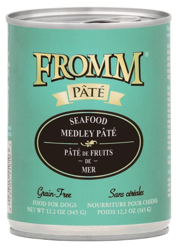 LR fromm pate dog can seafood medley pate 12 2oz 072705119189