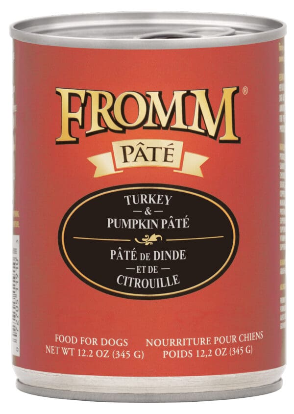 LR fromm pate dog can turkey pumpkin pate 12 2oz 072705119202