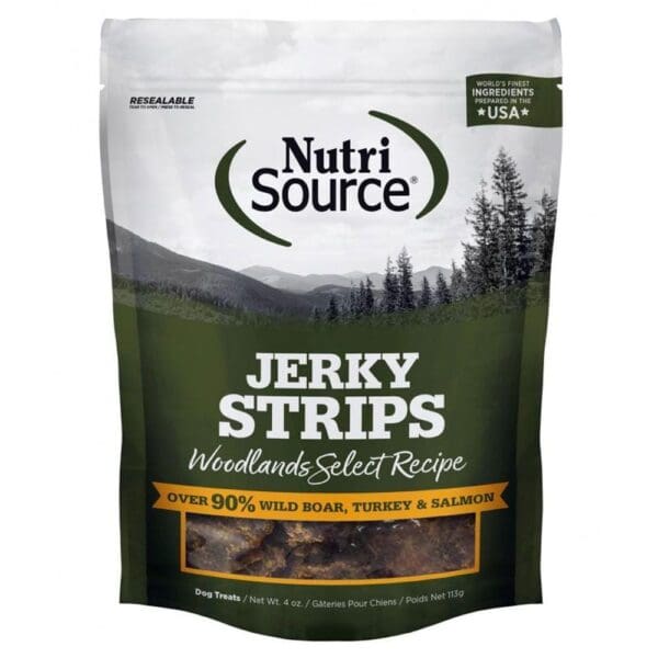 nutrisource woodlands select jerky strips dog treats 4 oz bag 41