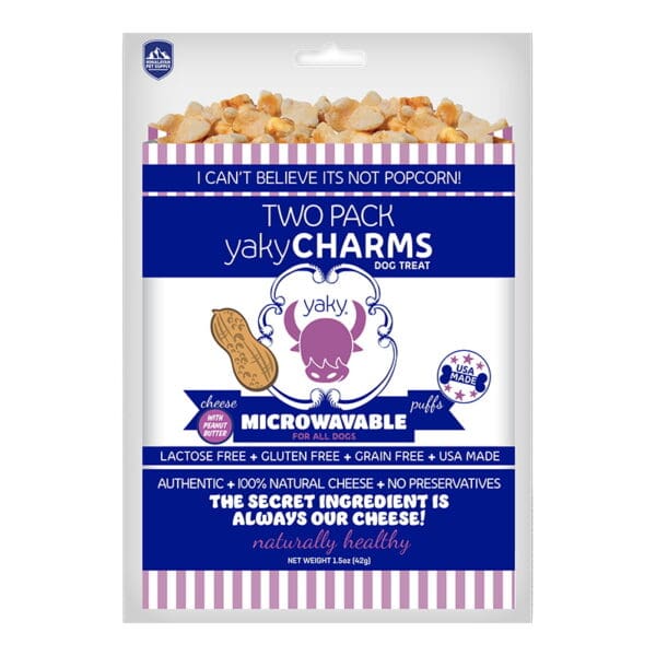 himalayan pet supply yaky charms with peanut butter dog treats 2 pack