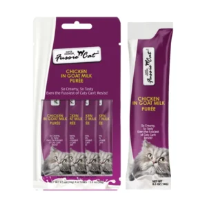 Fussie Cat Chicken in Goat Milk Puree 4 Pack